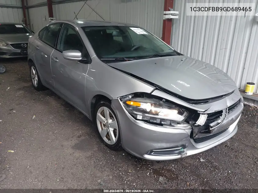2016 Dodge Dart Sxt VIN: 1C3CDFBB9GD689465 Lot: 45434679