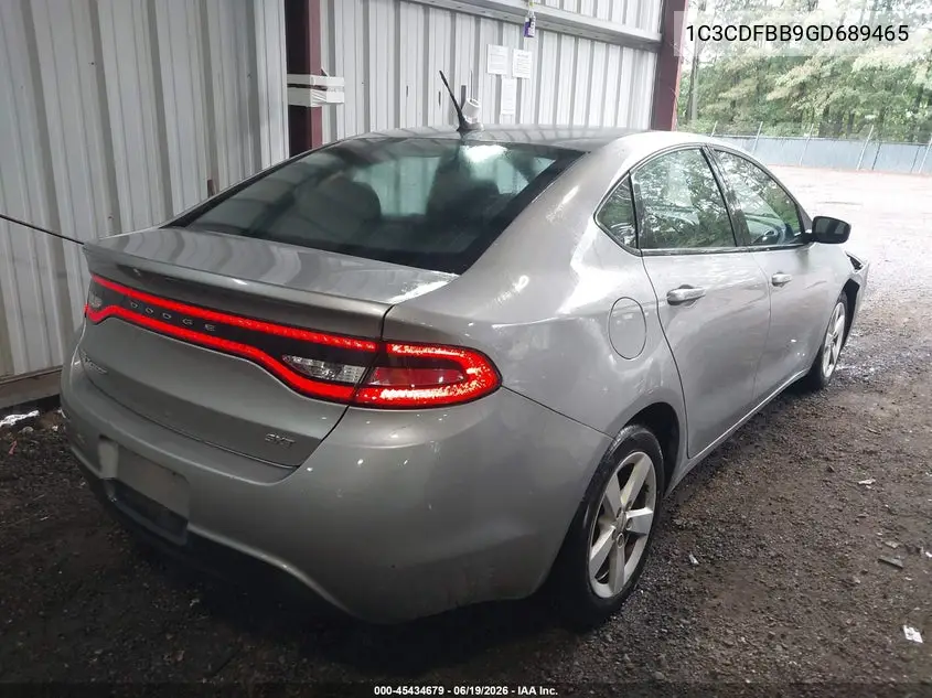 2016 Dodge Dart Sxt VIN: 1C3CDFBB9GD689465 Lot: 45434679