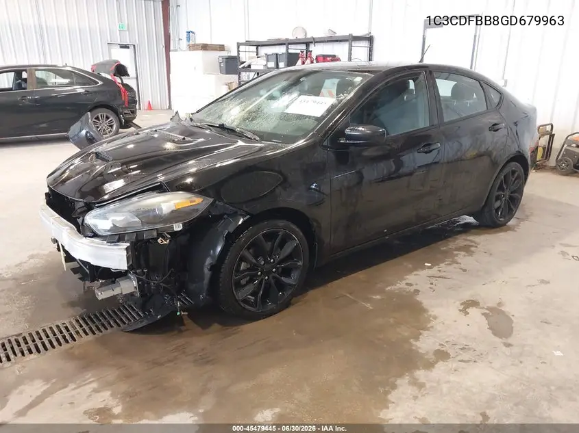 2016 Dodge Dart Sxt VIN: 1C3CDFBB8GD679963 Lot: 45479445