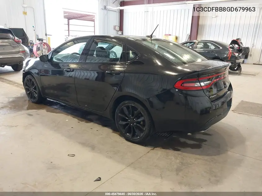 2016 Dodge Dart Sxt VIN: 1C3CDFBB8GD679963 Lot: 45479445