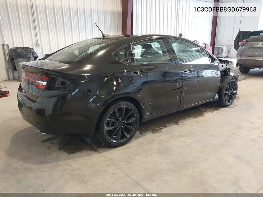 2016 Dodge Dart Sxt VIN: 1C3CDFBB8GD679963 Lot: 45479445