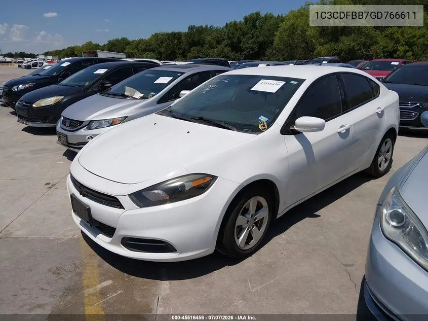 2016 Dodge Dart Sxt VIN: 1C3CDFBB7GD766611 Lot: 45516459