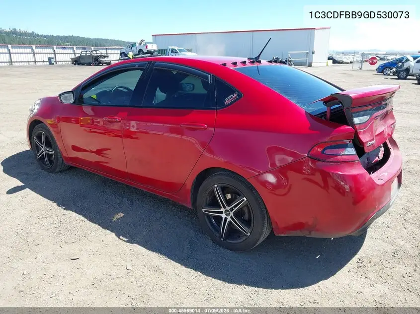 2016 Dodge Dart Sxt VIN: 1C3CDFBB9GD530073 Lot: 45569014