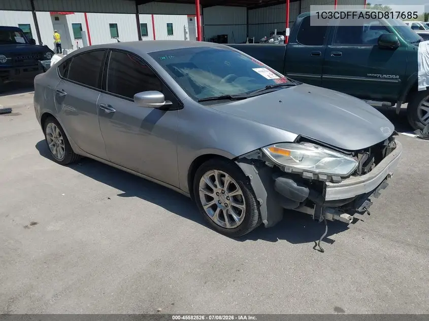2016 Dodge Dart Sxt Sport VIN: 1C3CDFFA5GD817685 Lot: 45582526