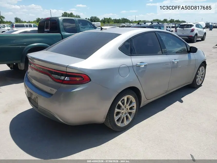 2016 Dodge Dart Sxt Sport VIN: 1C3CDFFA5GD817685 Lot: 45582526