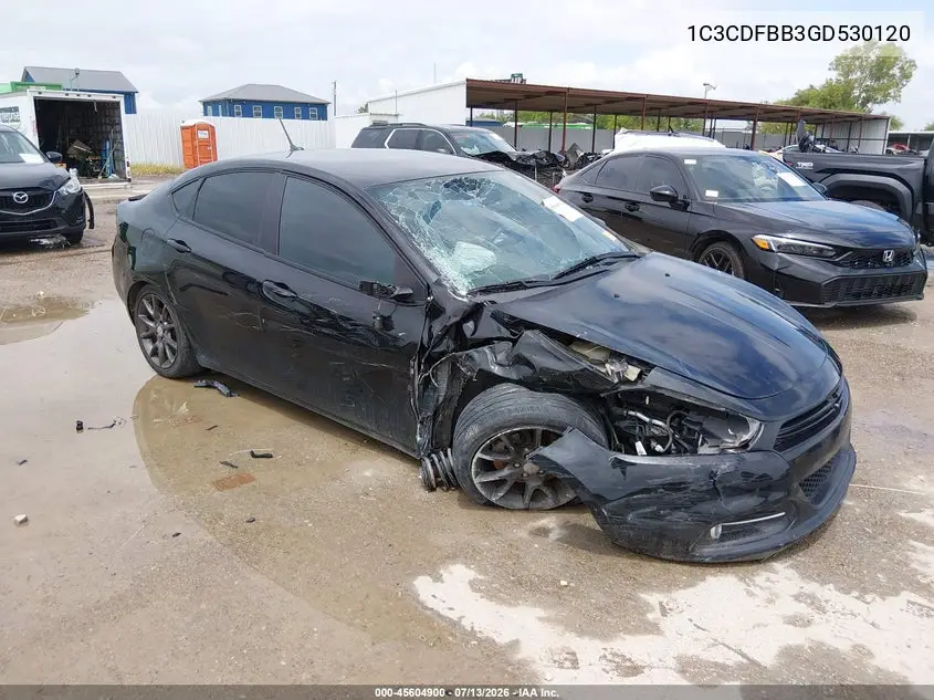 2016 Dodge Dart Sxt VIN: 1C3CDFBB3GD530120 Lot: 45604900