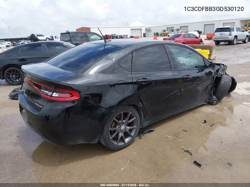 2016 Dodge Dart Sxt VIN: 1C3CDFBB3GD530120 Lot: 45604900