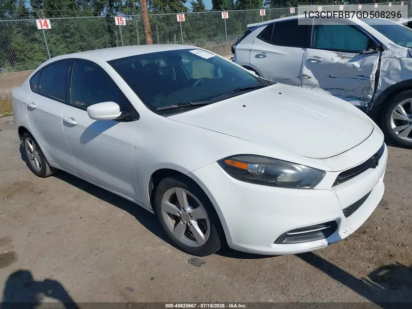 2016 Dodge Dart Sxt VIN: 1C3CDFBB7GD508296 Lot: 45625667