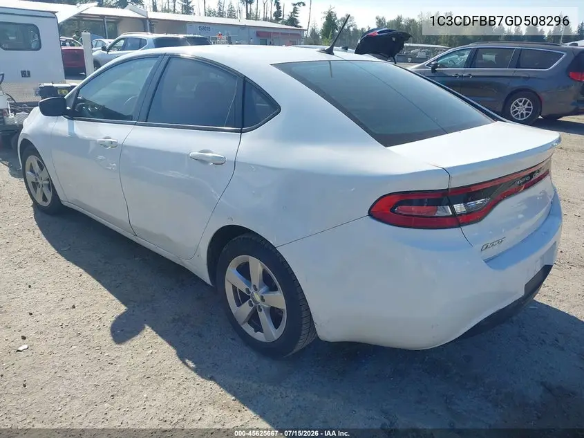 2016 Dodge Dart Sxt VIN: 1C3CDFBB7GD508296 Lot: 45625667
