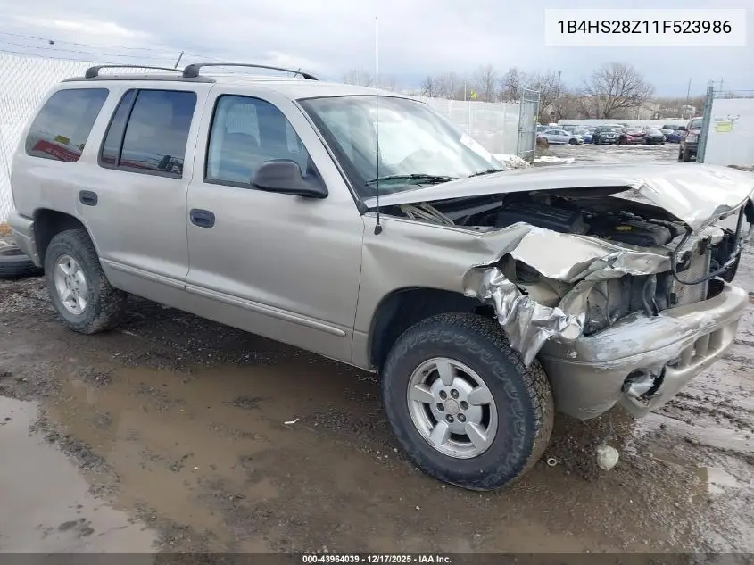 1B4HS28Z11F523986 2001 Dodge Durango Slt