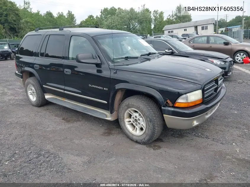 2001 Dodge Durango VIN: 1B4HS28NX1F605356 Lot: 45639874