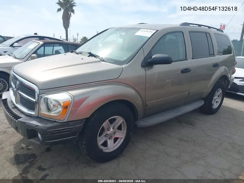 2004 Dodge Durango Slt VIN: 1D4HD48D54F132618 Lot: 45336301