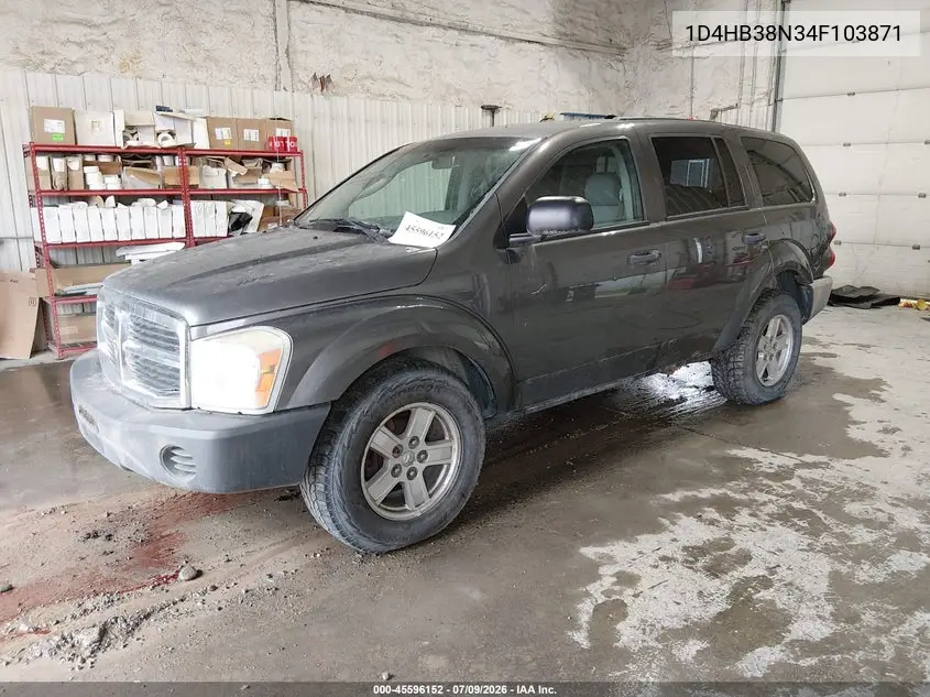 2004 Dodge Durango St VIN: 1D4HB38N34F103871 Lot: 45596152