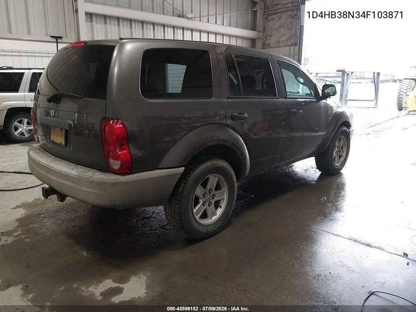 2004 Dodge Durango St VIN: 1D4HB38N34F103871 Lot: 45596152