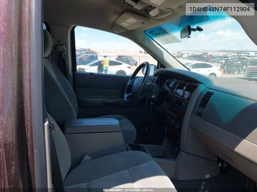 2004 Dodge Durango Slt VIN: 1D4HB48N74F112904 Lot: 45639567
