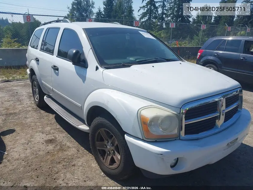 2005 Dodge Durango Limited VIN: 1D4HB58D25F505711 Lot: 45645549