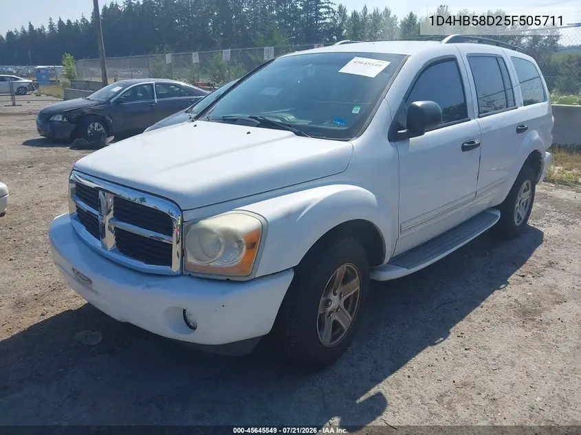 2005 Dodge Durango Limited VIN: 1D4HB58D25F505711 Lot: 45645549