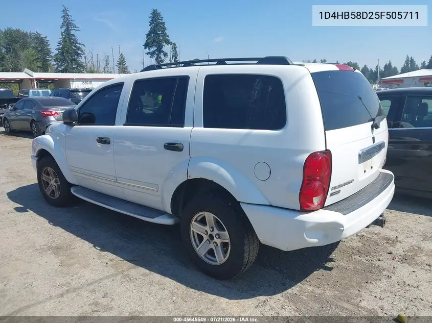 2005 Dodge Durango Limited VIN: 1D4HB58D25F505711 Lot: 45645549