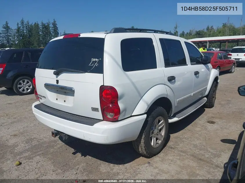 2005 Dodge Durango Limited VIN: 1D4HB58D25F505711 Lot: 45645549