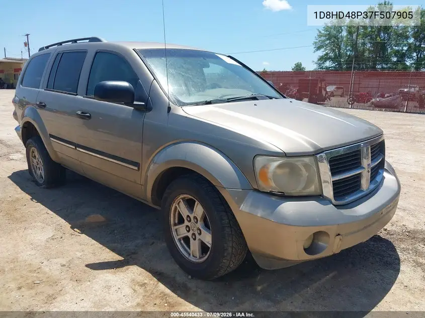 2007 Dodge Durango Slt VIN: 1D8HD48P37F507905 Lot: 45540433