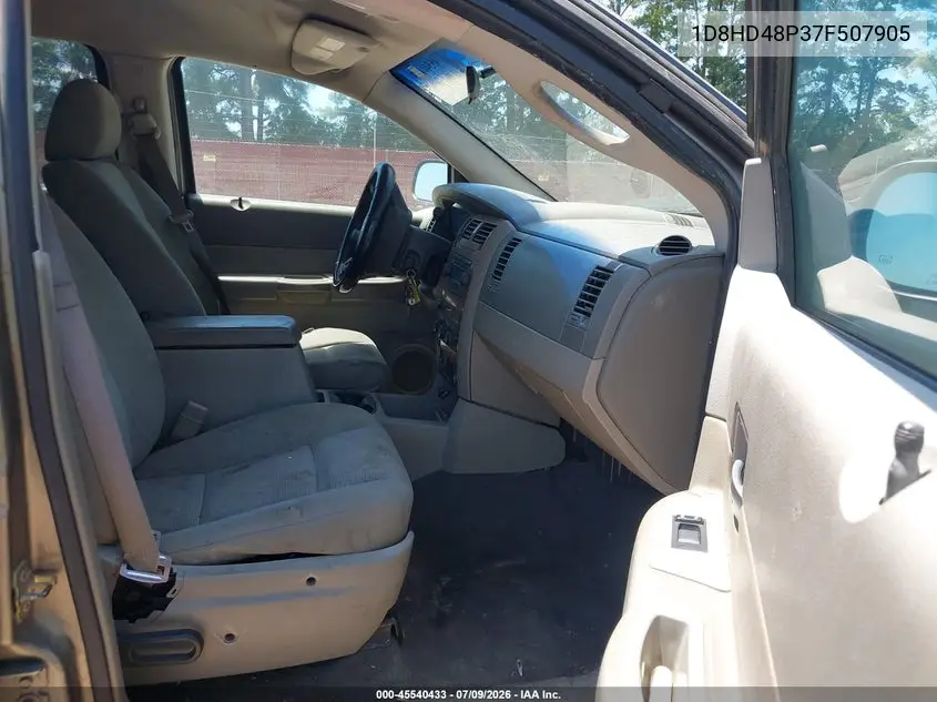2007 Dodge Durango Slt VIN: 1D8HD48P37F507905 Lot: 45540433