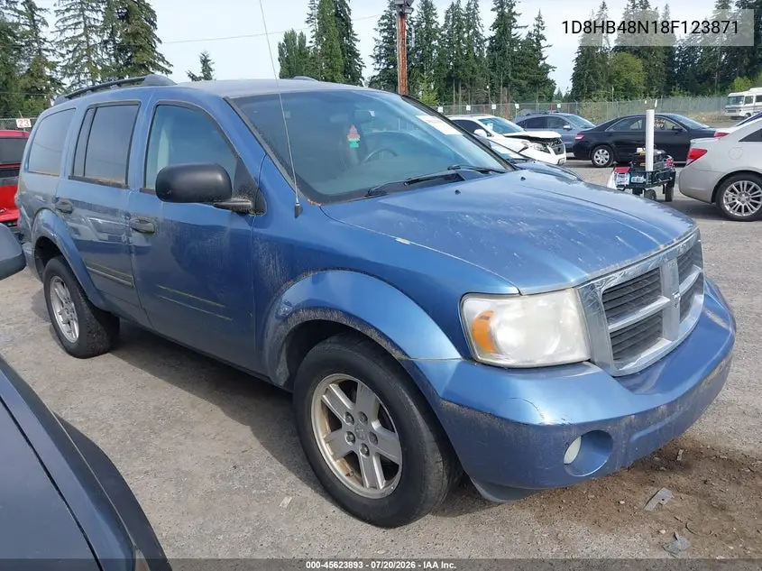 2008 Dodge Durango Slt VIN: 1D8HB48N18F123871 Lot: 45623893