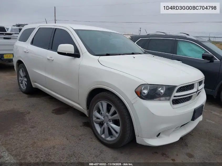 1D4RD3GG0BC704798 2011 Dodge Durango Heat