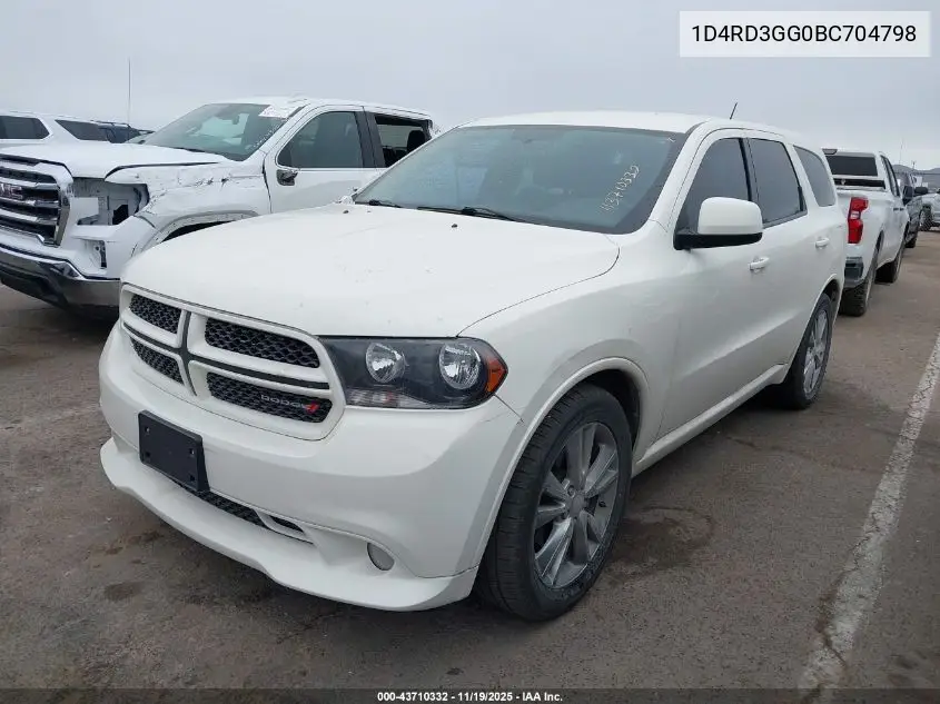 1D4RD3GG0BC704798 2011 Dodge Durango Heat