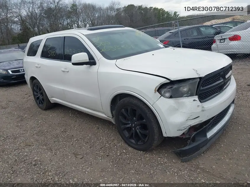 1D4RE3GG7BC712393 2011 Dodge Durango Heat