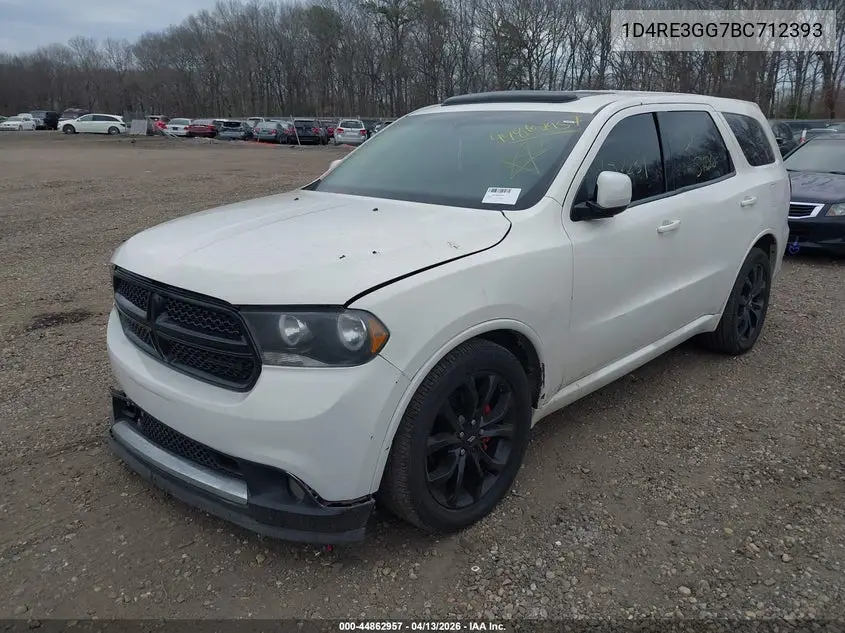 1D4RE3GG7BC712393 2011 Dodge Durango Heat