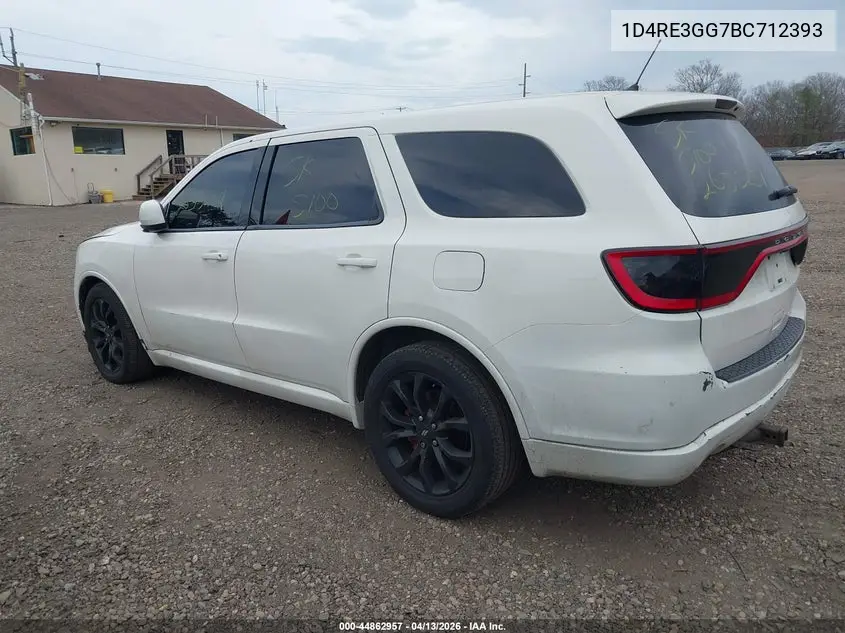 1D4RE3GG7BC712393 2011 Dodge Durango Heat
