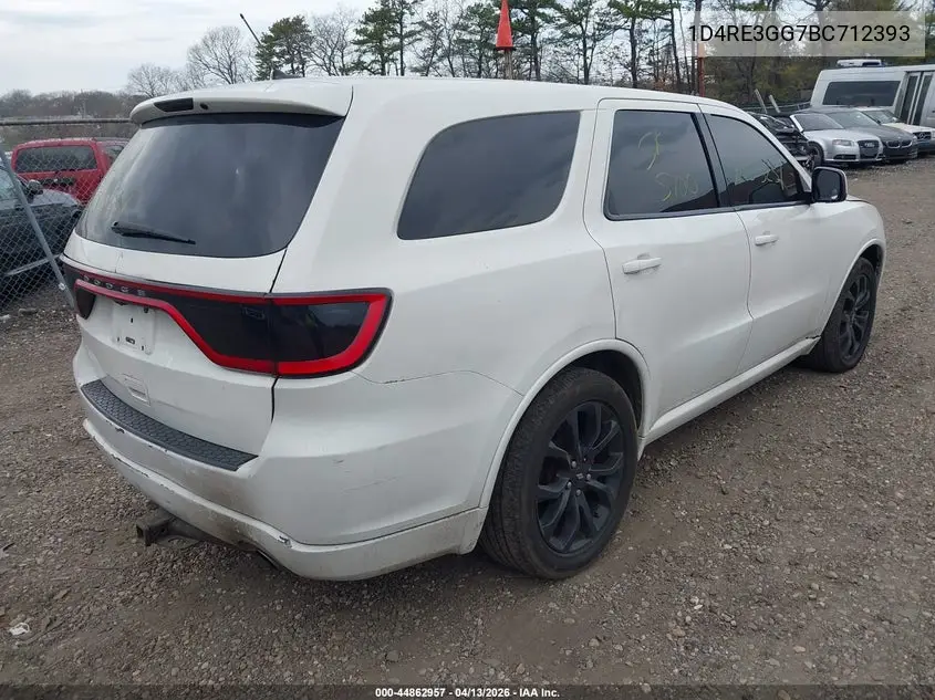 1D4RE3GG7BC712393 2011 Dodge Durango Heat