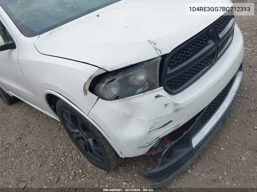 1D4RE3GG7BC712393 2011 Dodge Durango Heat