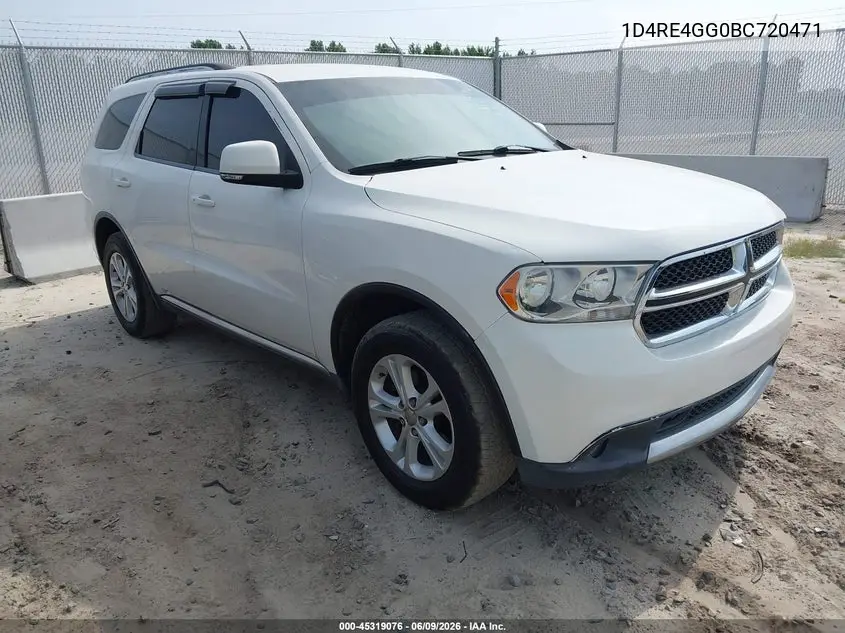 1D4RE4GG0BC720471 2011 Dodge Durango Crew