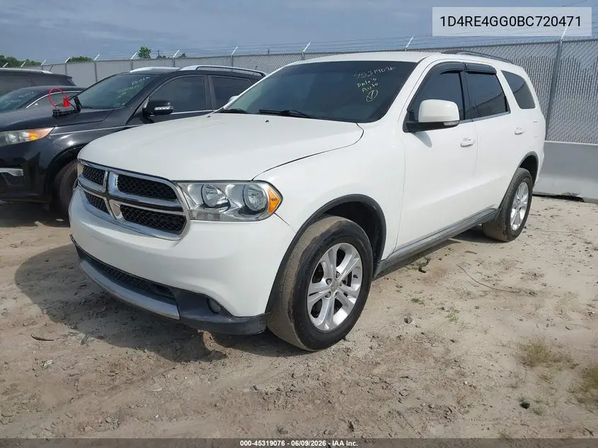 1D4RE4GG0BC720471 2011 Dodge Durango Crew