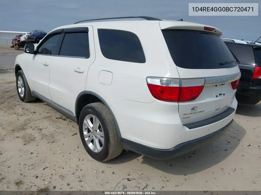 1D4RE4GG0BC720471 2011 Dodge Durango Crew