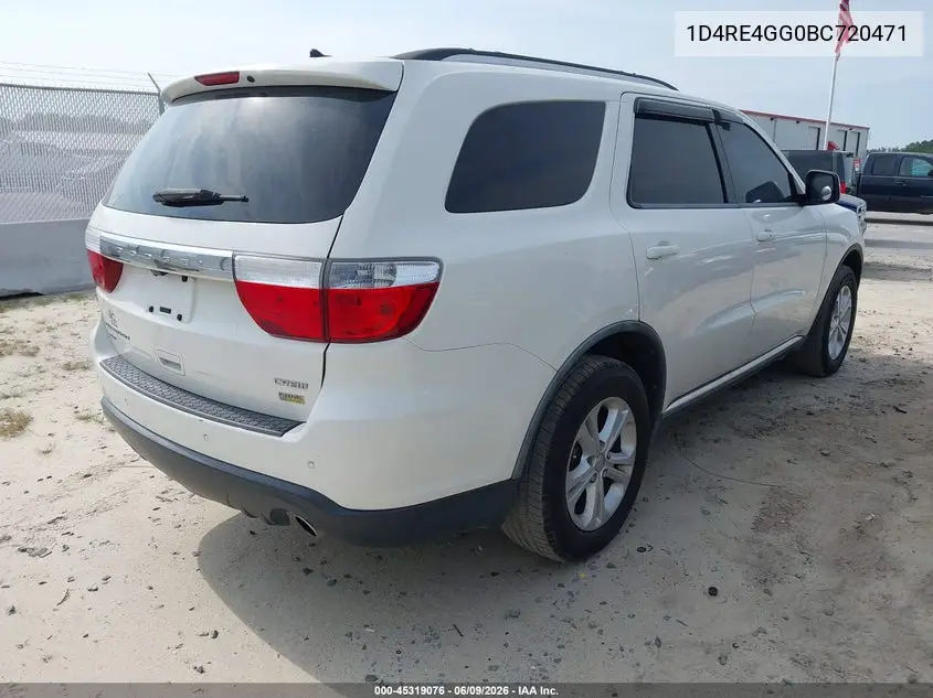 1D4RE4GG0BC720471 2011 Dodge Durango Crew
