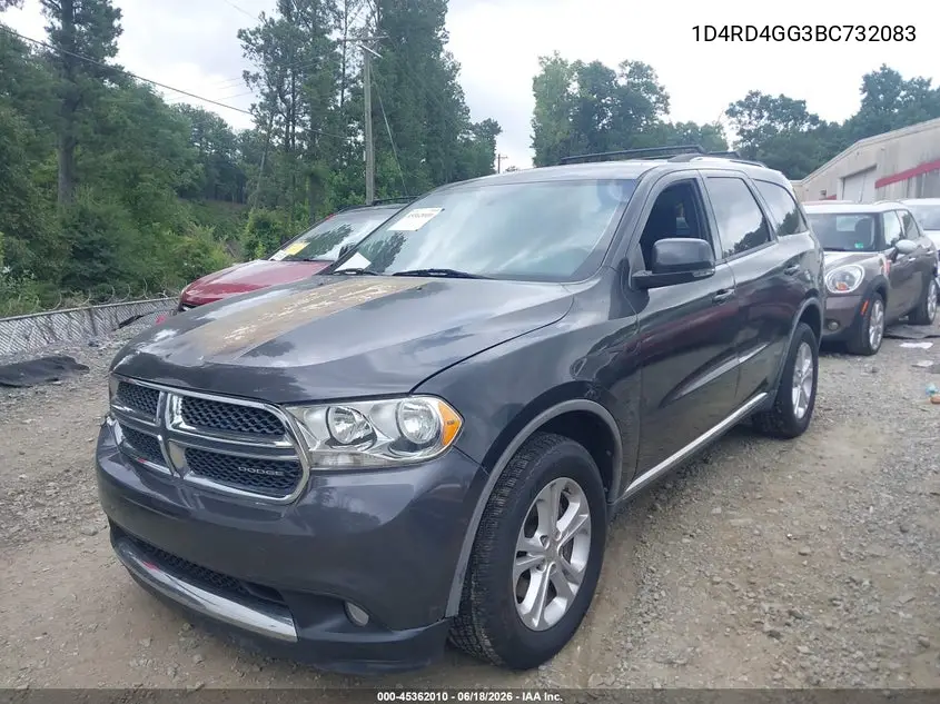 2011 Dodge Durango Crew VIN: 1D4RD4GG3BC732083 Lot: 45362010