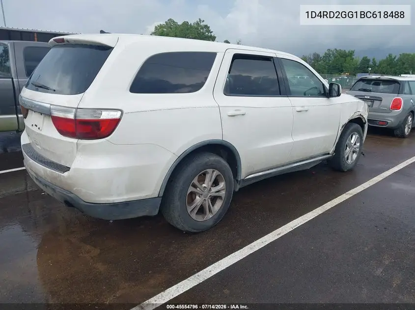2011 Dodge Durango Express VIN: 1D4RD2GG1BC618488 Lot: 45554796