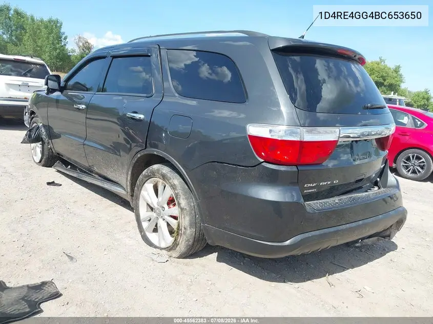 2011 Dodge Durango Crew VIN: 1D4RE4GG4BC653650 Lot: 45562383
