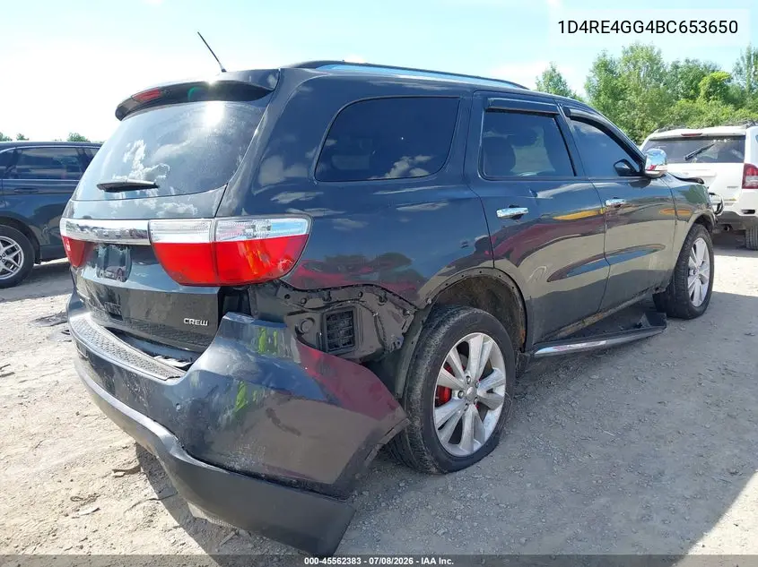 2011 Dodge Durango Crew VIN: 1D4RE4GG4BC653650 Lot: 45562383
