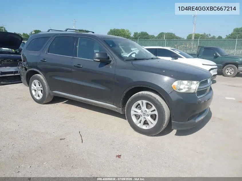 2011 Dodge Durango Crew VIN: 1D4RE4GGXBC667214 Lot: 45596836