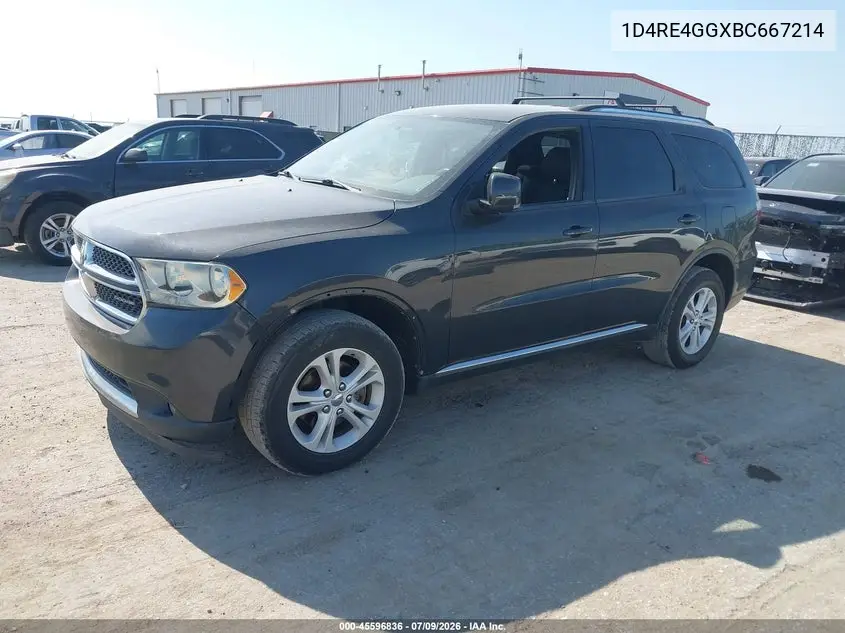 2011 Dodge Durango Crew VIN: 1D4RE4GGXBC667214 Lot: 45596836
