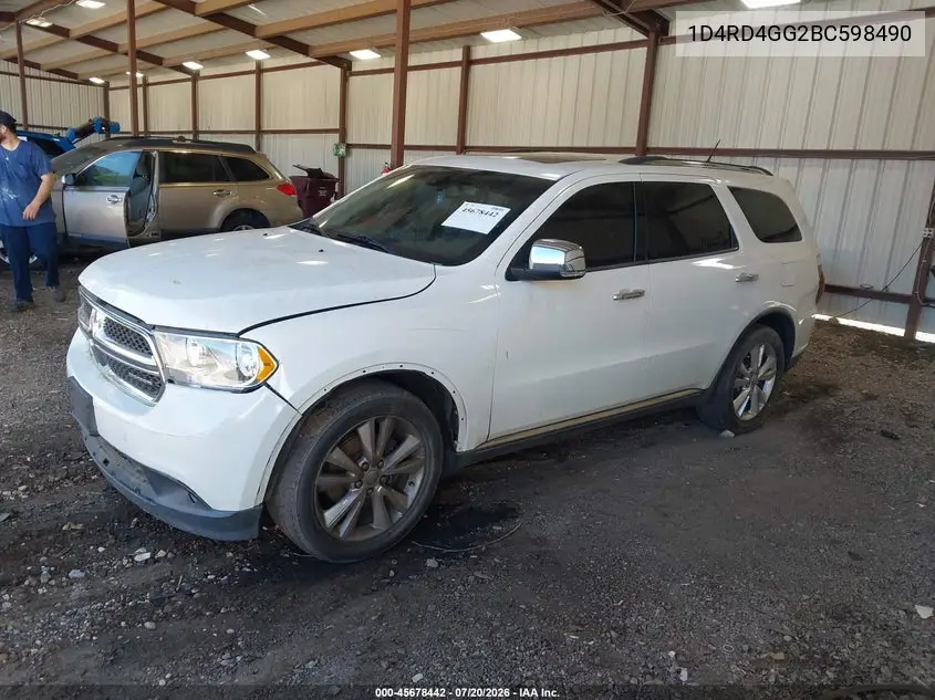 2011 Dodge Durango Crew VIN: 1D4RD4GG2BC598490 Lot: 45678442