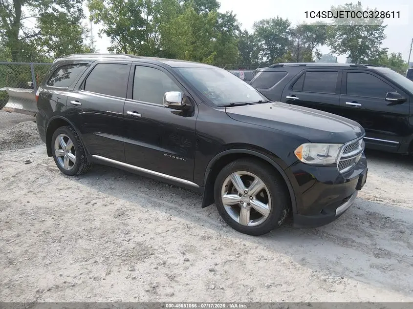 2012 Dodge Durango Citadel VIN: 1C4SDJET0CC328611 Lot: 45651066