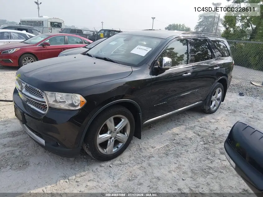 2012 Dodge Durango Citadel VIN: 1C4SDJET0CC328611 Lot: 45651066