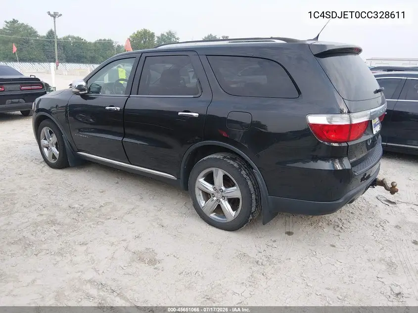 2012 Dodge Durango Citadel VIN: 1C4SDJET0CC328611 Lot: 45651066
