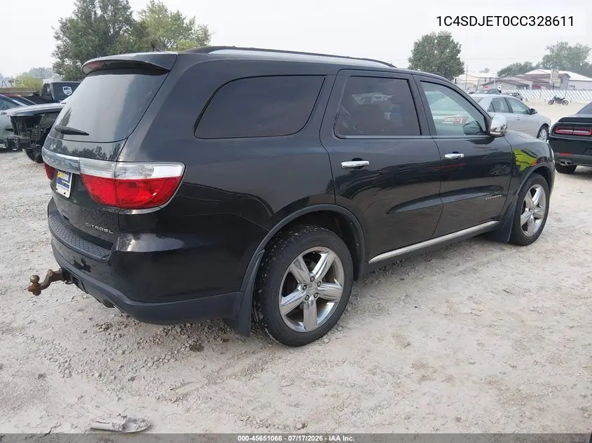 2012 Dodge Durango Citadel VIN: 1C4SDJET0CC328611 Lot: 45651066