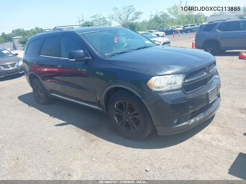 2012 Dodge Durango Crew VIN: 1C4RDJDGXCC113885 Lot: 45682157