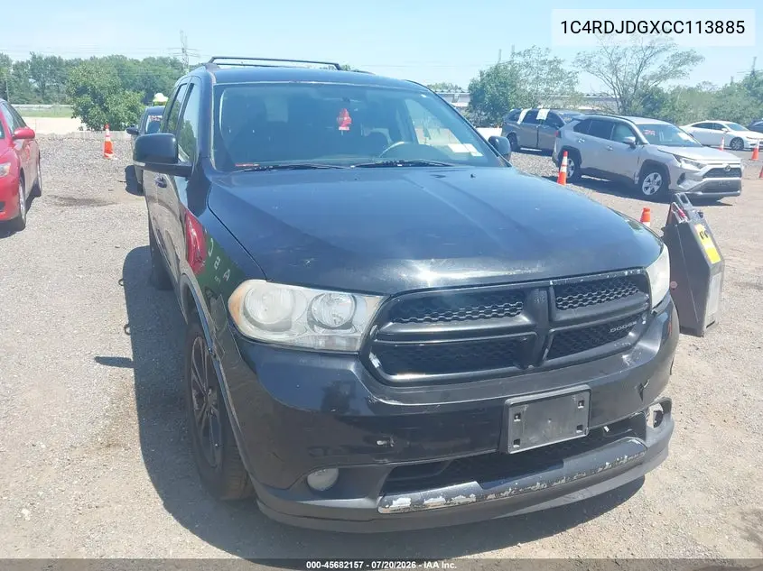 2012 Dodge Durango Crew VIN: 1C4RDJDGXCC113885 Lot: 45682157